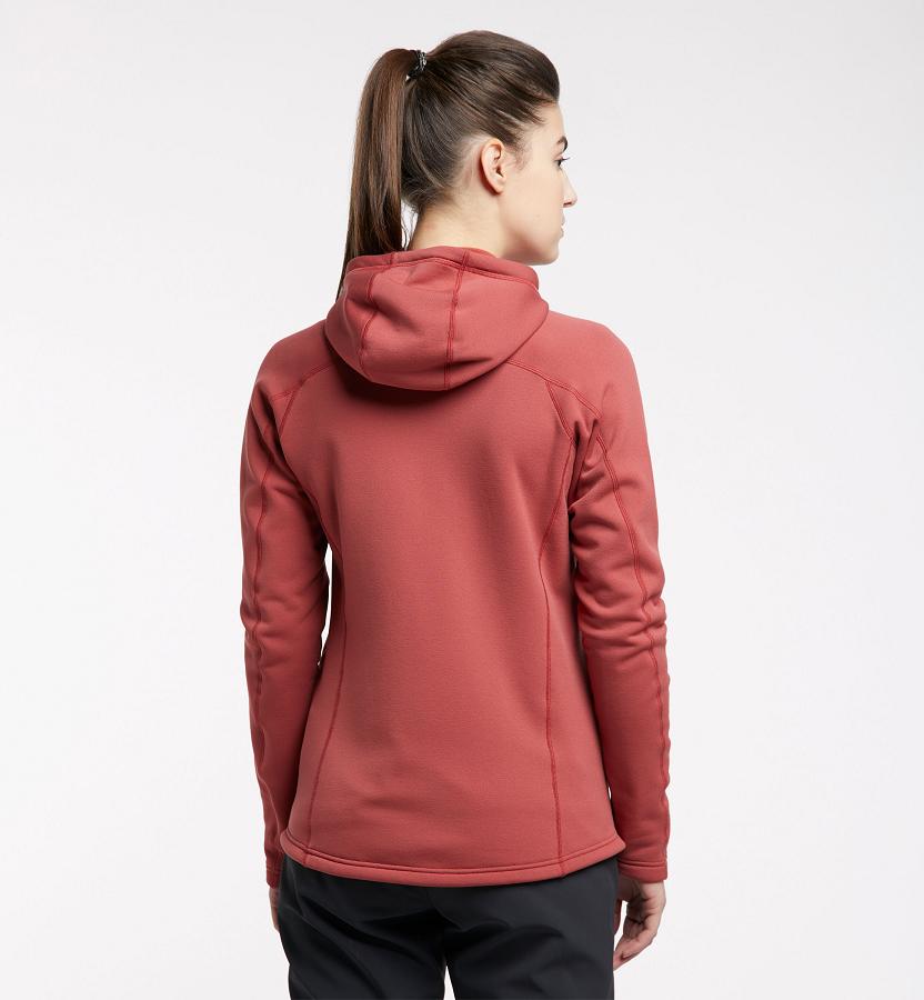 Haglöfs Womens Bungy Fleece Red New Zealand 91547PDJZ